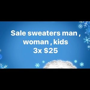 Sweaters sale 3x$25 all sweater priced $20 and under